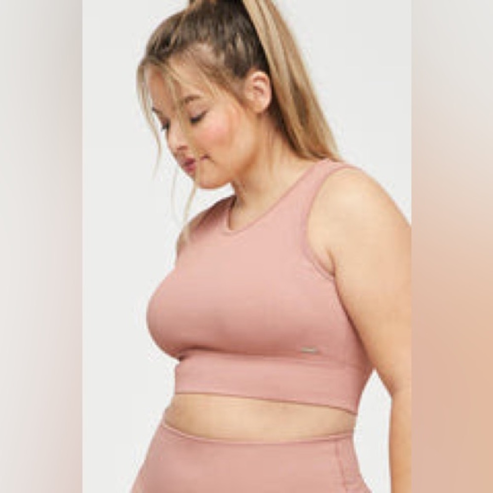 LILIAS ACTIVE NWT Ribbed Knit Longline Sports Bra - Sunset / S